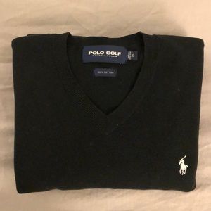 Black Polo Ralph Lauren V Neck Sweater